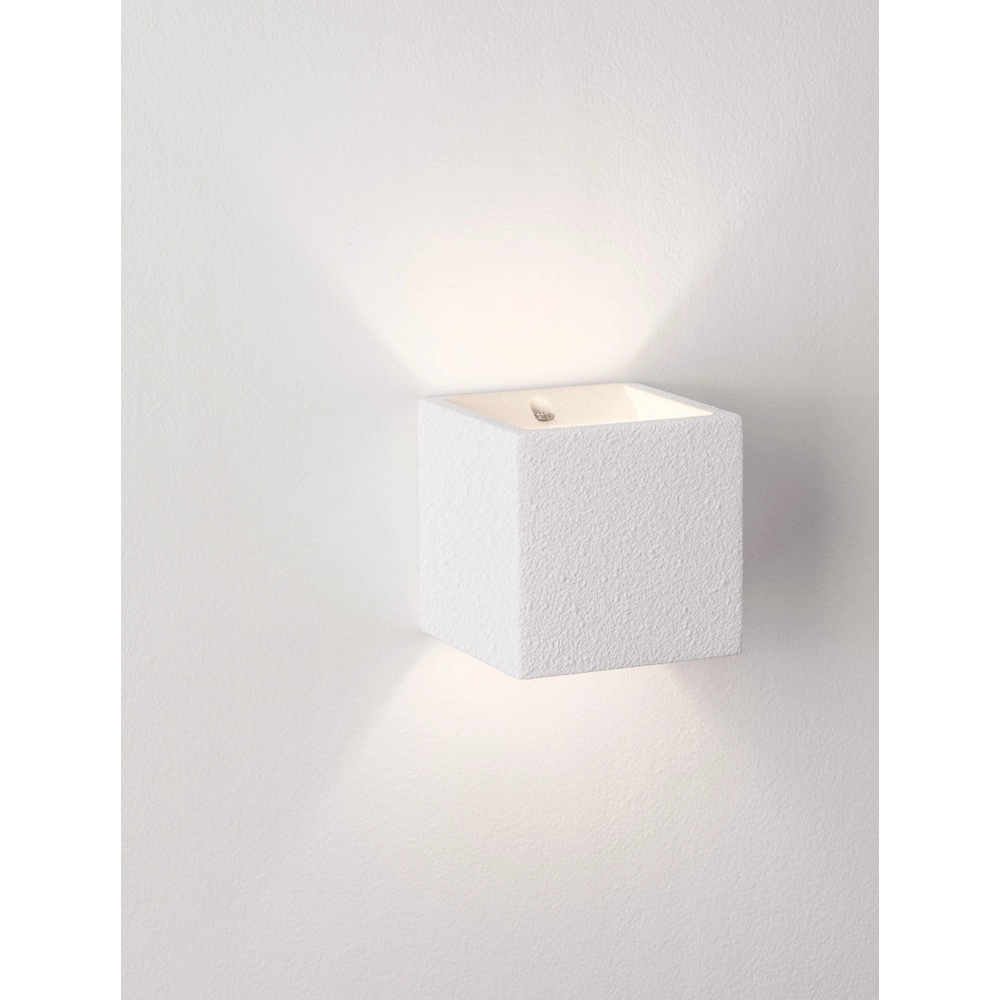 Quadratische Wandleuchte Sensia weiß 11,5cm Lyora 5212017479303