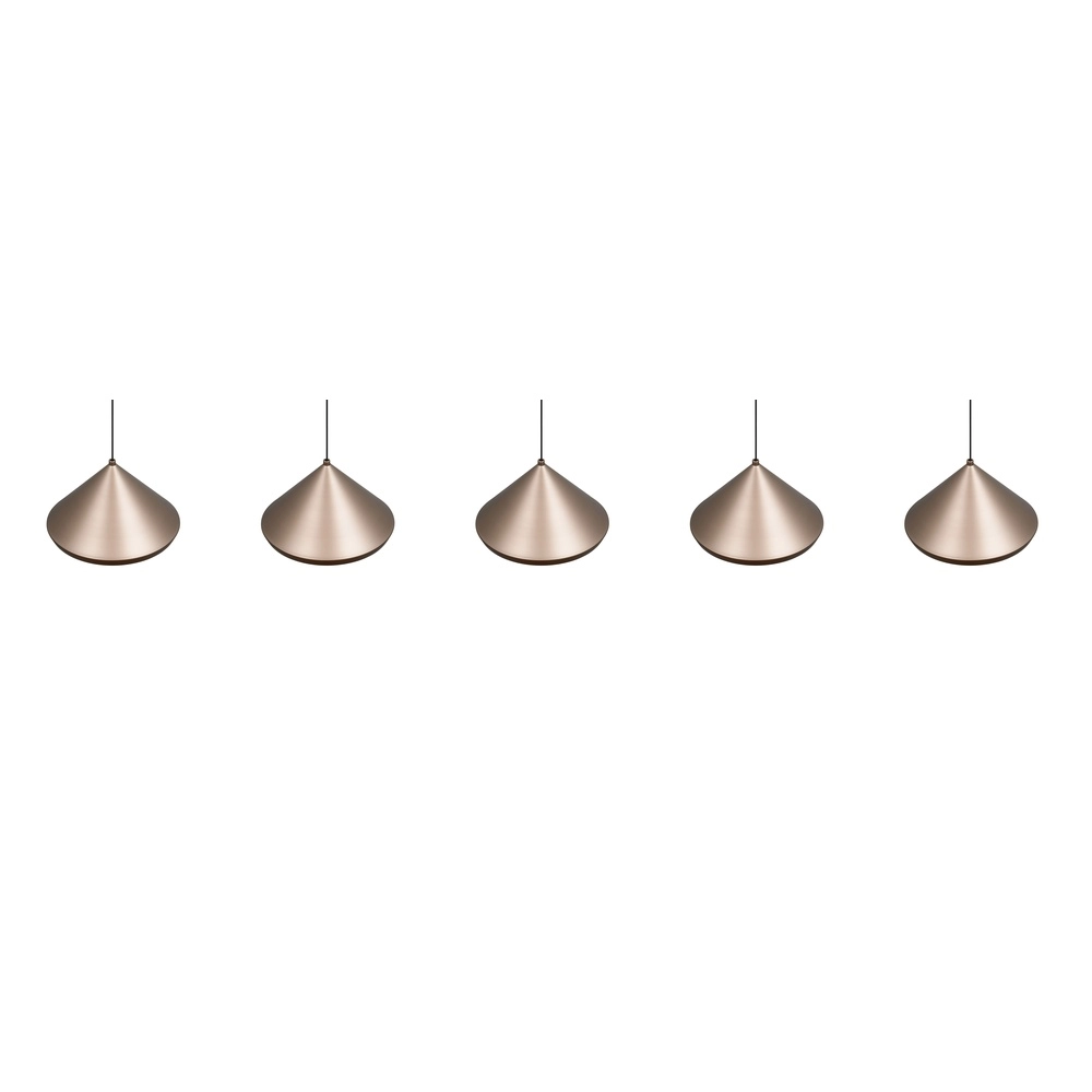 5-flammige Pendelleuchte Laguna kaffeebraun Trio 4017807671094