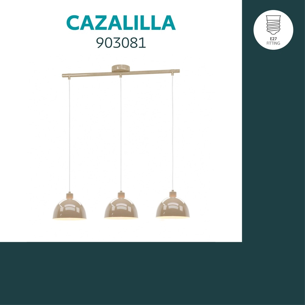 Pendellampe Cazalilla Sandbraun Eglo 9008606407033