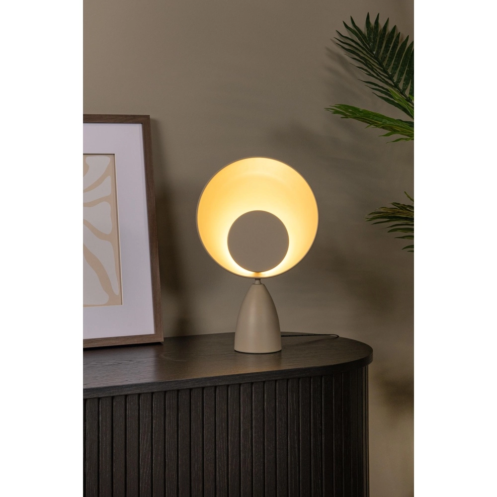 Design-Tischlampe Castamar Ø 25,5 cm sandbraun Lucide 5411212345844