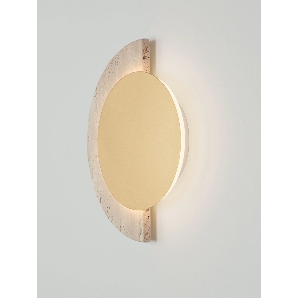 Design-Wandlampe Molli Travertin Ø 21 cm Lyora 5212063501317