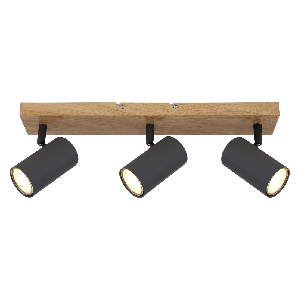 Deckenlampe 3-Leuchten Robby Holz Globo 9007371442522