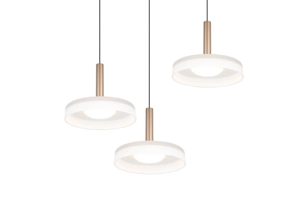 3-flammige LED-Hängelampe Celeste weißes Glas Trio 4017807627398
