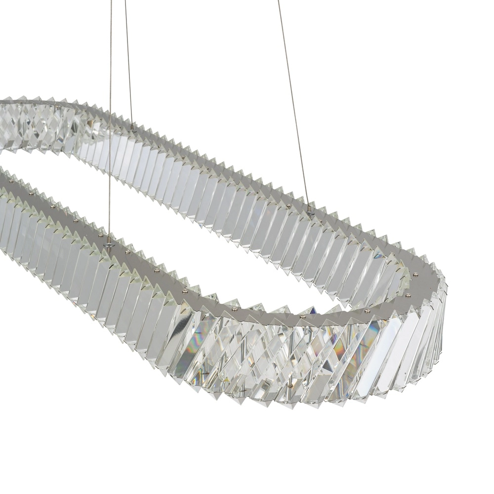 Kronleuchter Luxora Led 120 x 35 cm großer Kristall Lyora 5903139117074