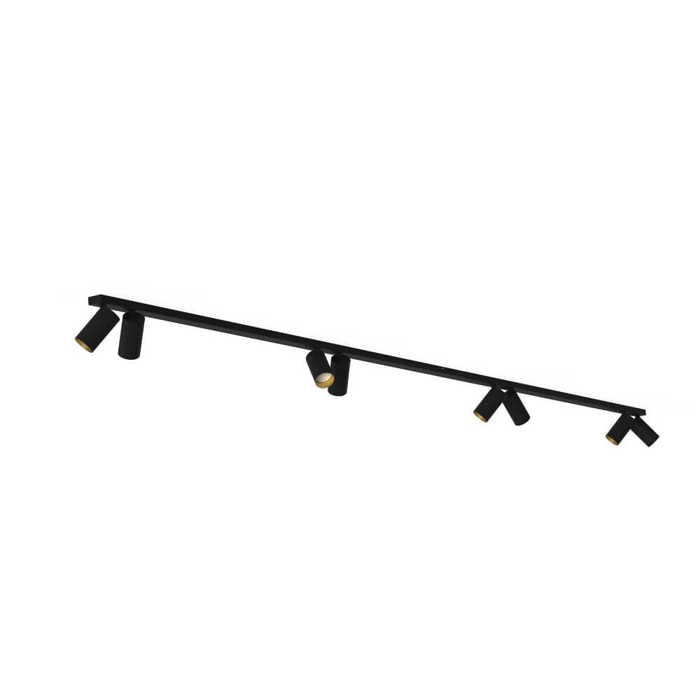 Schwarz-Goldene Deckenlampe Mono