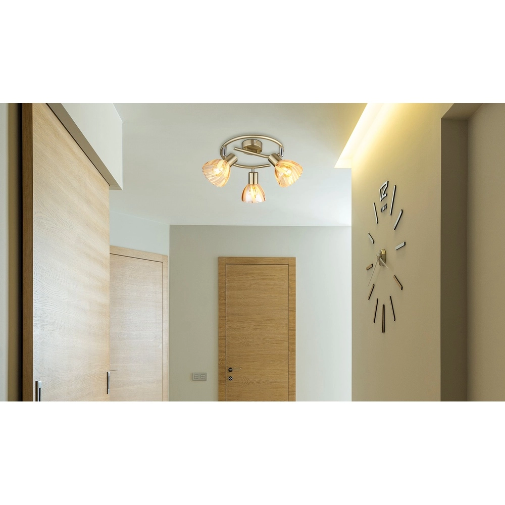 Deckenlampe 3-Leuchten Zachery Gold Globo 9007371528509