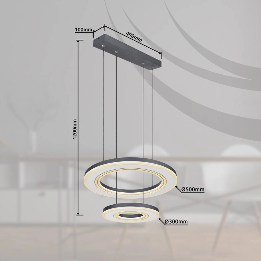 Design der Pendelleuchte Blasius Ø 50cm Globo 9007371422630