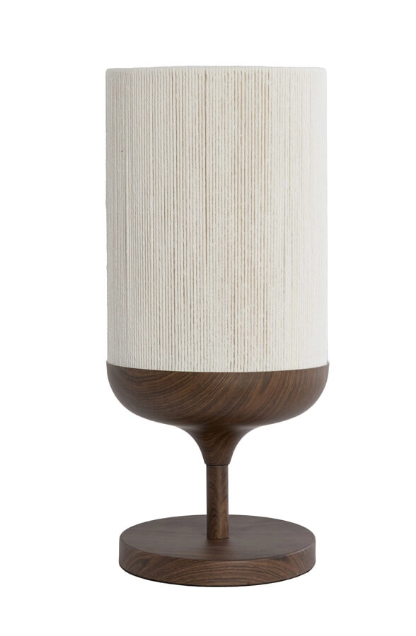 Tischlampe Dania dunkler Holzdruck Light & Living 8717807759599