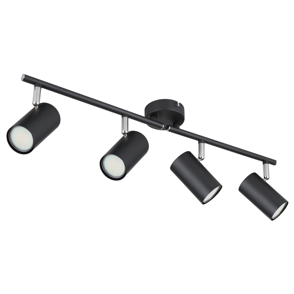 4-Licht Deckenlampe Allvi Schwarz Globo 9007371451760