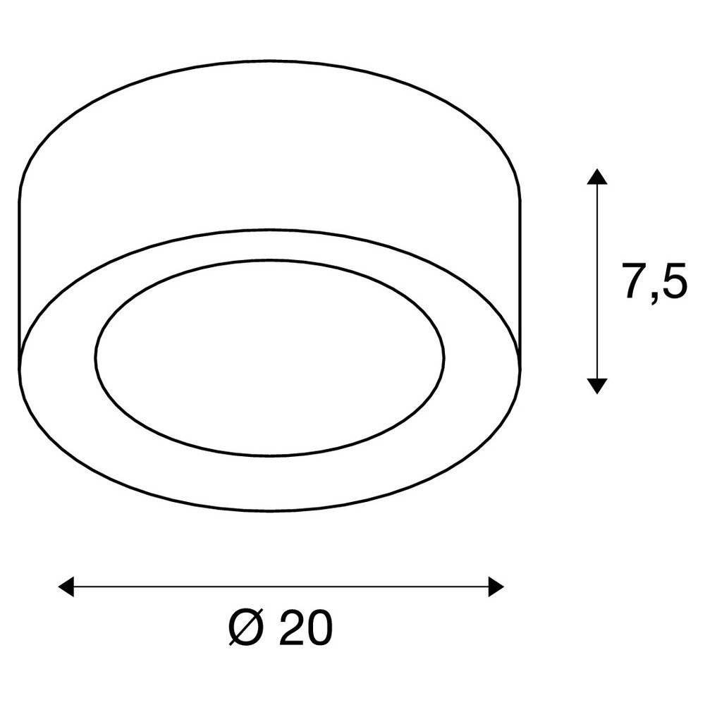 Deckenleuchte Fera 25 Ø 20cm SLV 4024163231602
