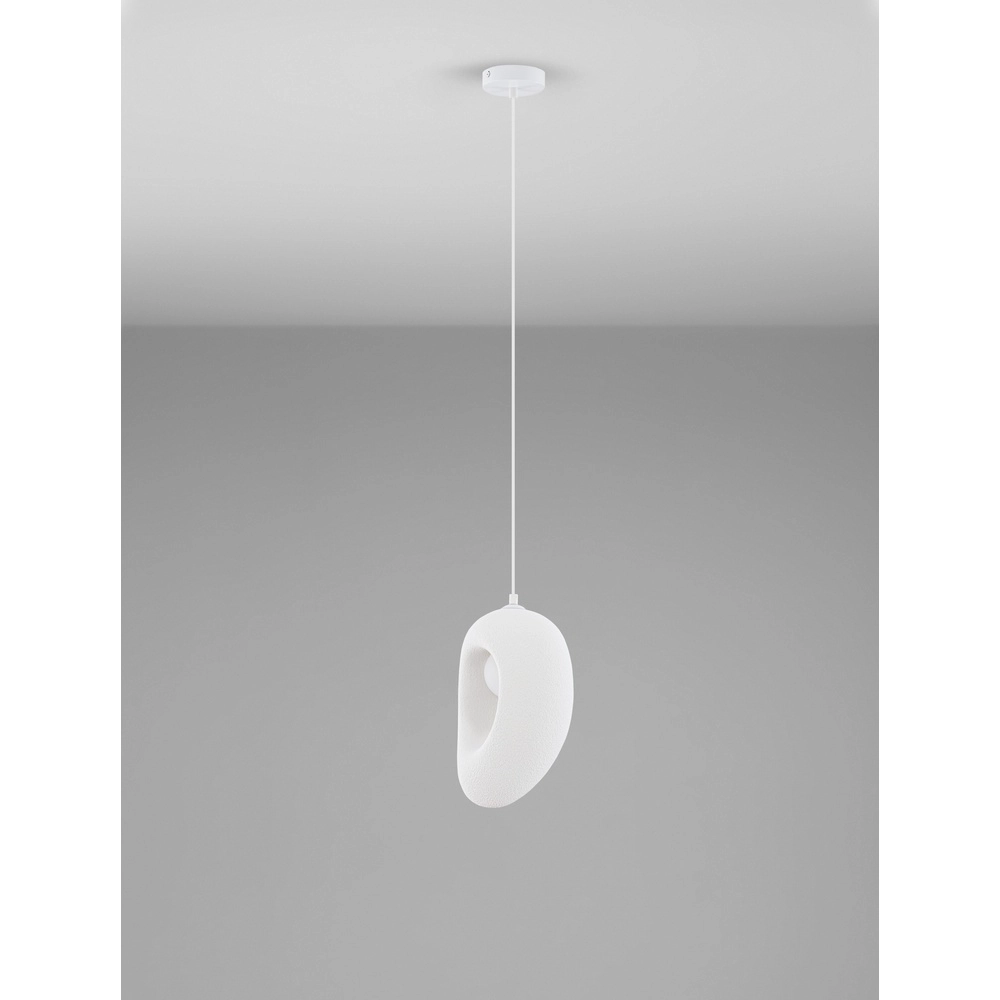 Natürliche Pendelleuchte Tempus weiß 30cm Lyora 5212017460851