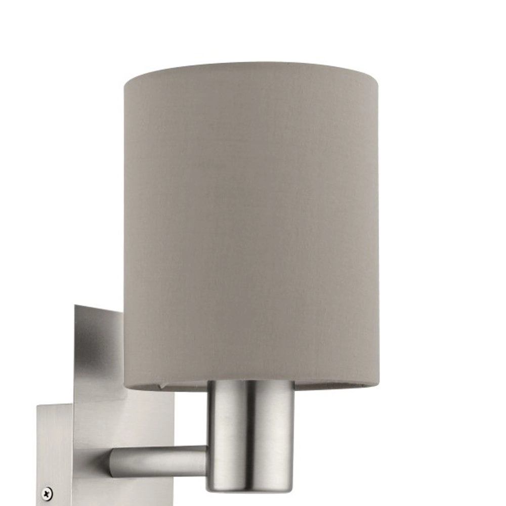 Wandlampe Pasteri Taupe Motorhaube mit Leslicht Eglo 9002759964788