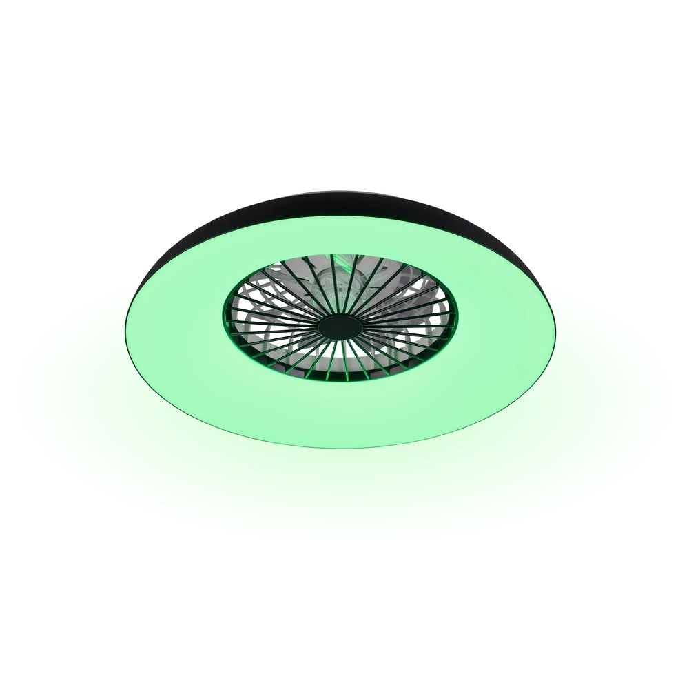 Designventilator Svaerholt schwarze Ø 60cm mit RGB-Funktion Trio 4017807688795