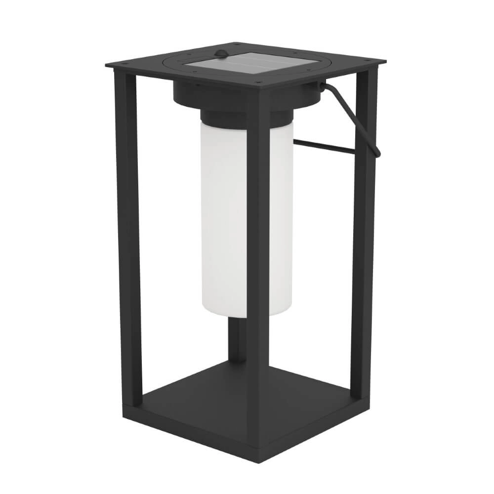 Schwarze Tischlampe Usigni Solar-