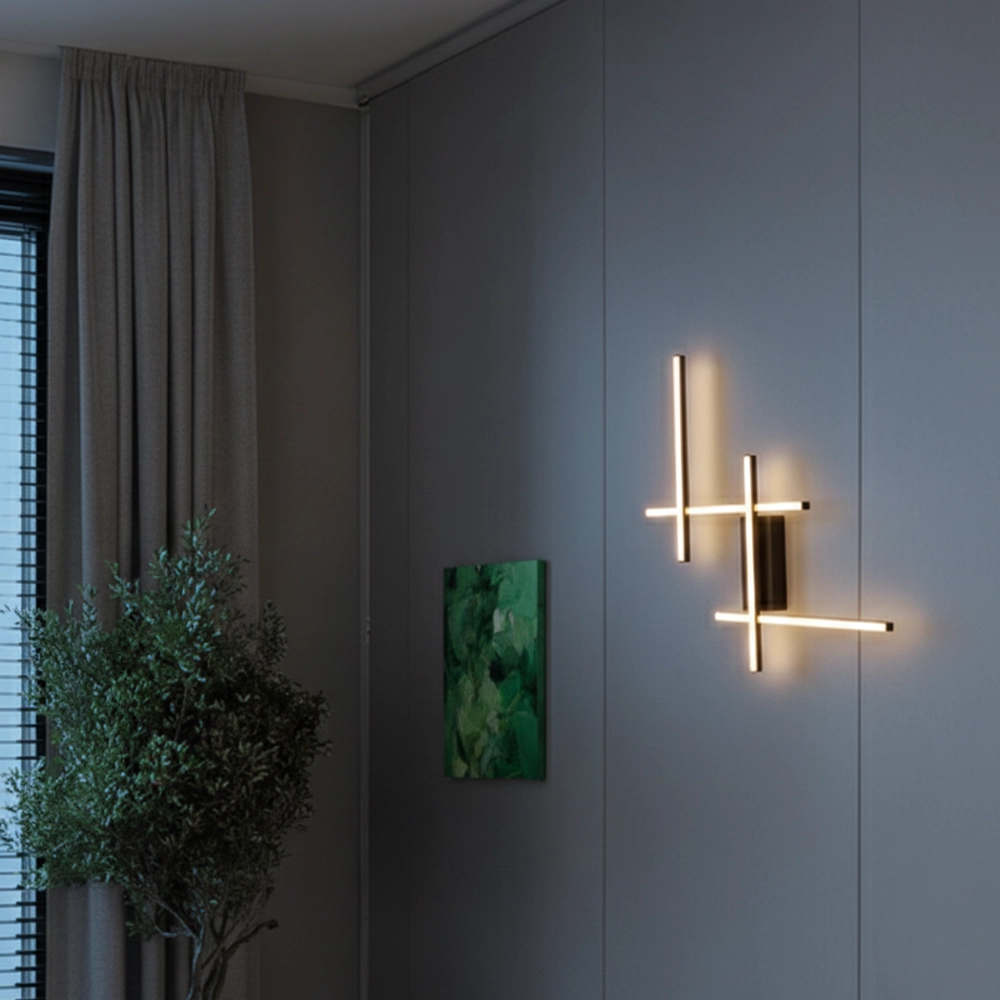Wandleuchte Apecho schwarz Lyora 5212017468598