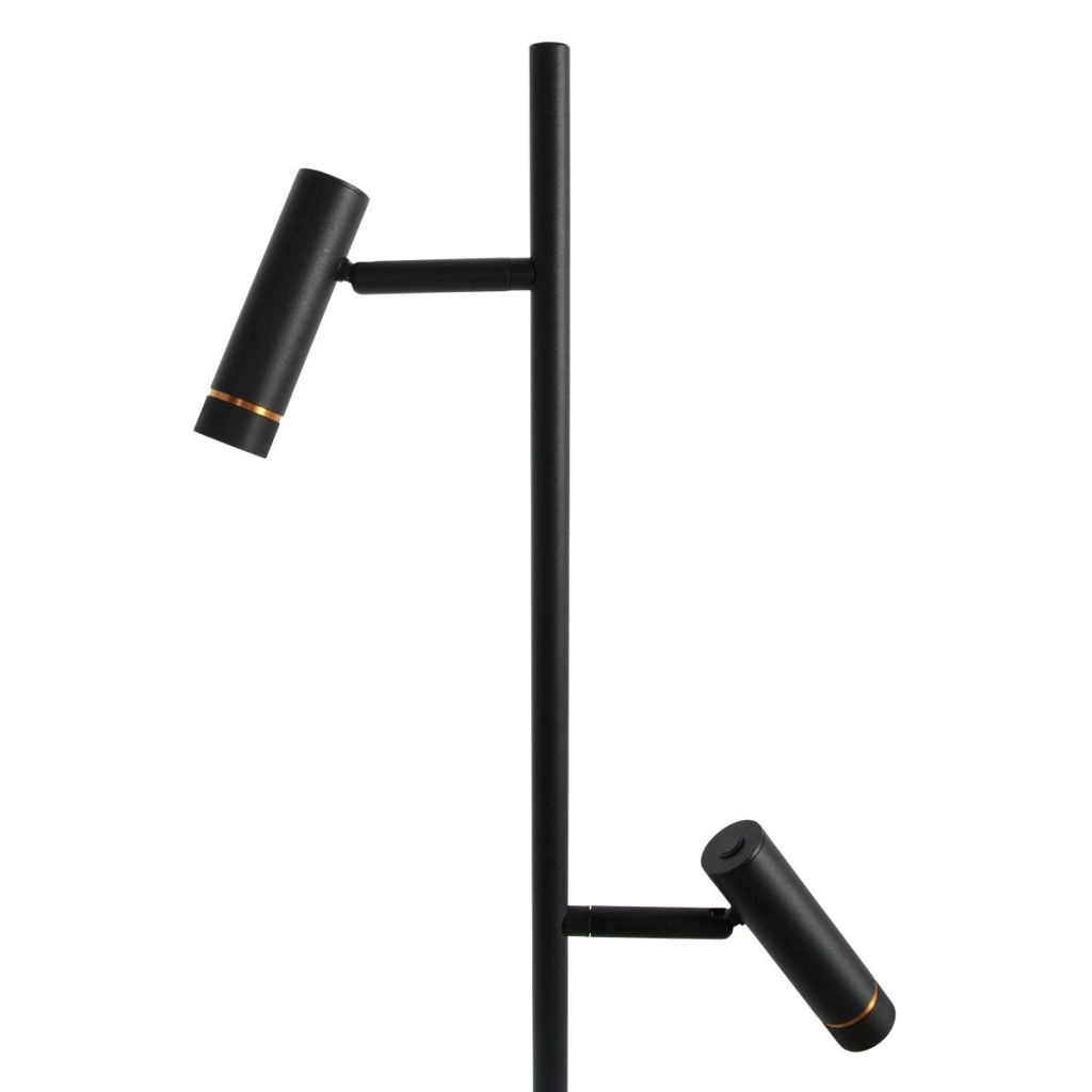 Stehlampe 2-Leuchten Lumo Schwarz Steinhauer 8712746184686