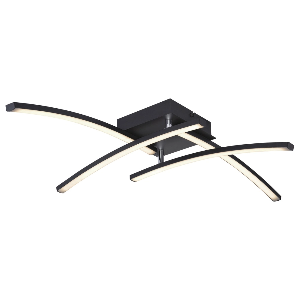 Schwarze Deckenlampe Tansy I Design Schwarz