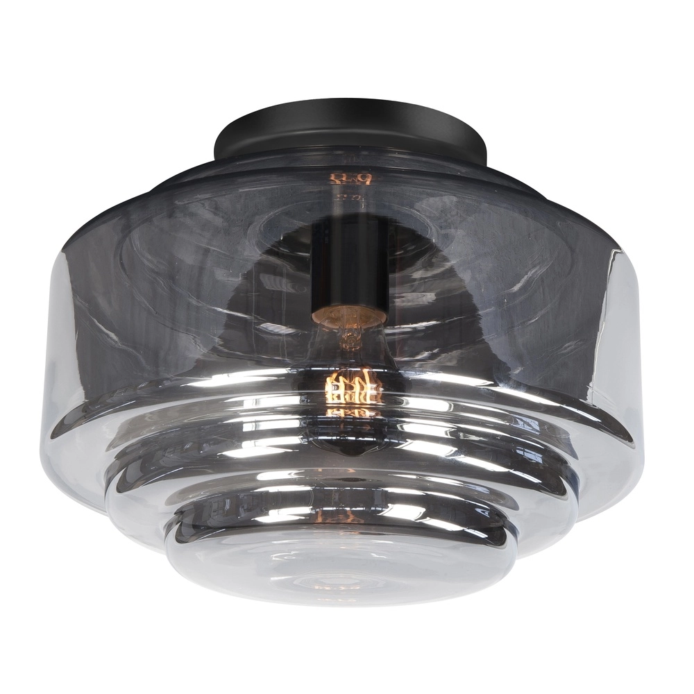 Deckenlampe Cambridge Rauchglas Ø 30cm
