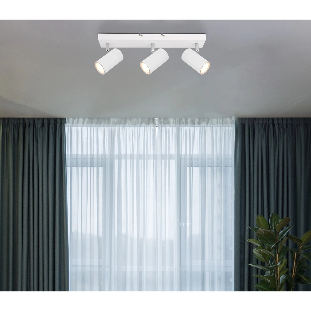 Deckenlampe 3-Leuchten Robby Weiß Globo 9007371430536