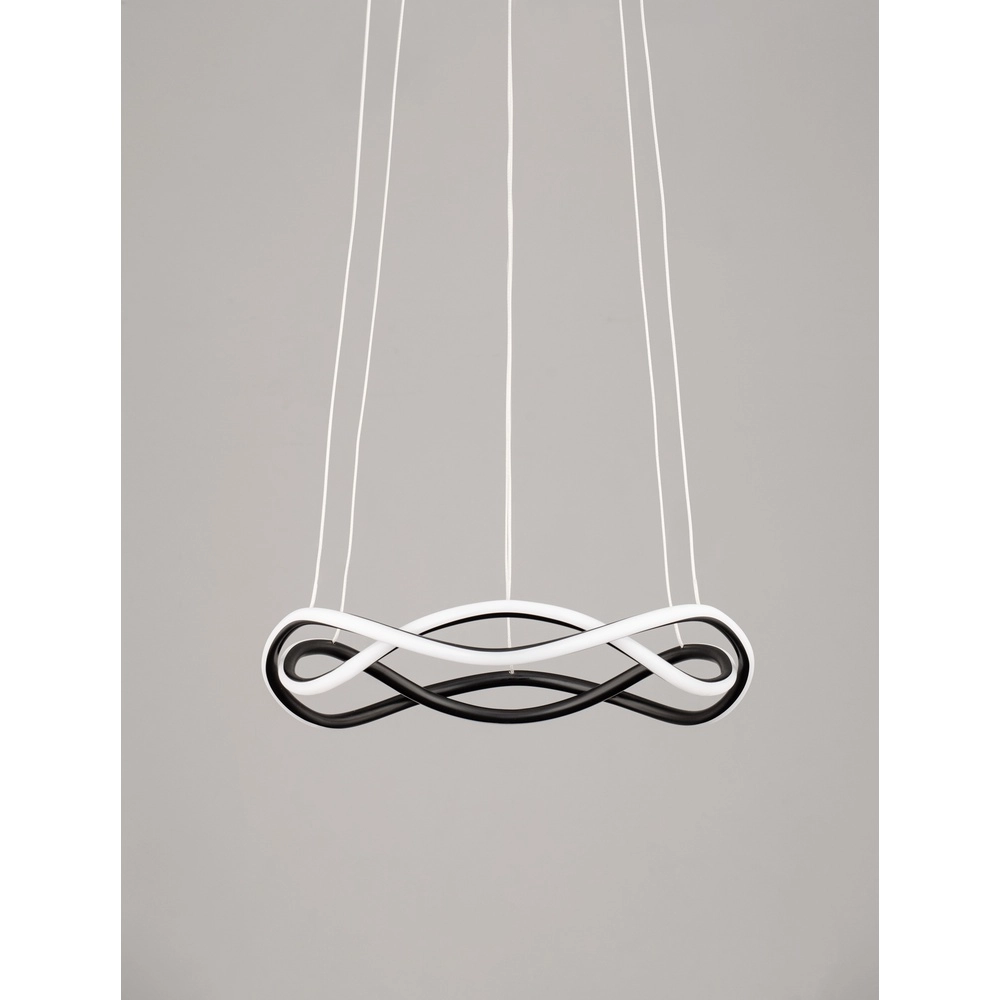 Design-Pendelleuchte Jinal schwarz Ø 45cm Lyora 5212017438720