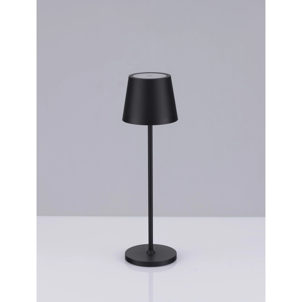 Wiederaufladbare Tischleuchte Seina schwarz Lyora 5212017444455