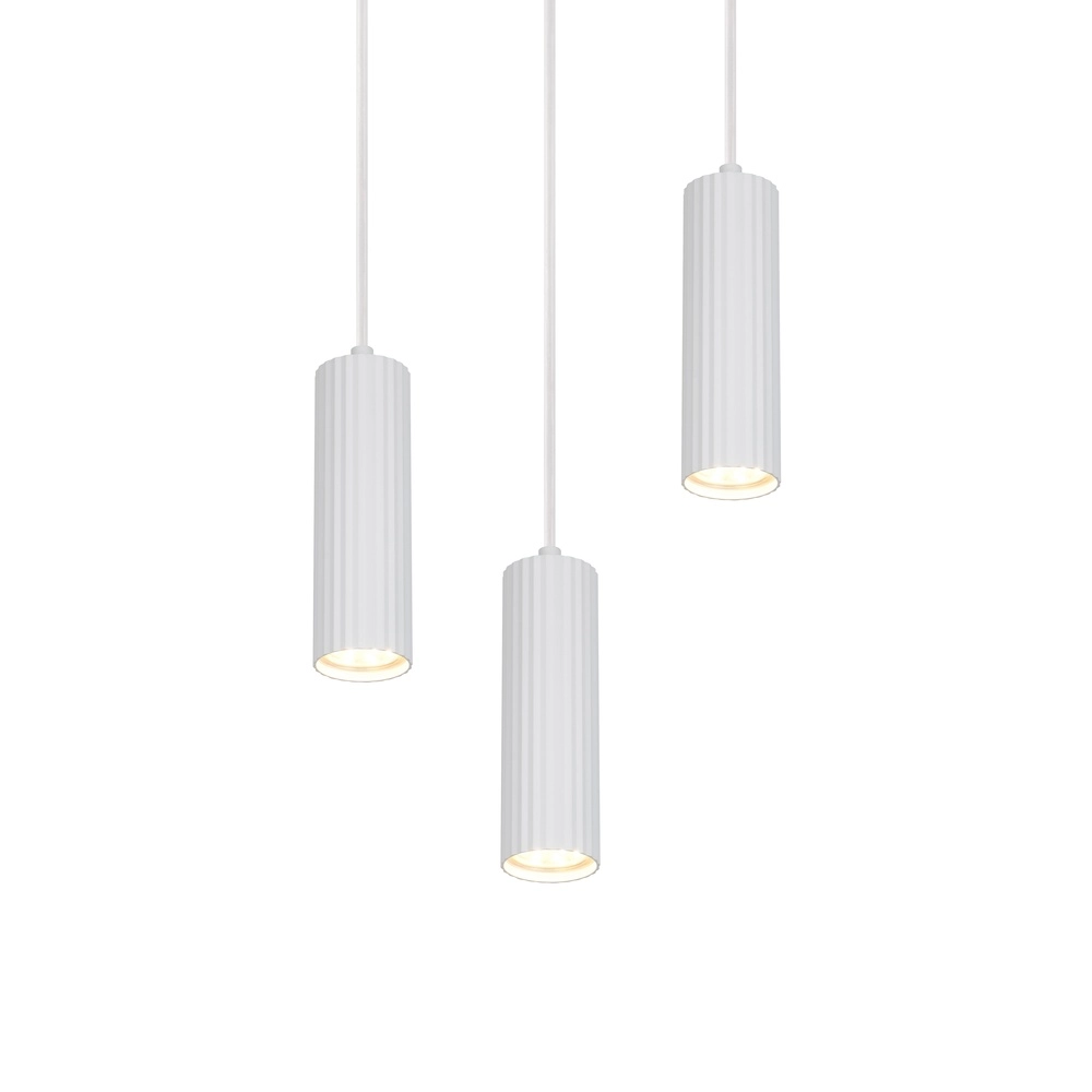 3-flammige Pendelleuchte Soka weiß Trio 4017807658576