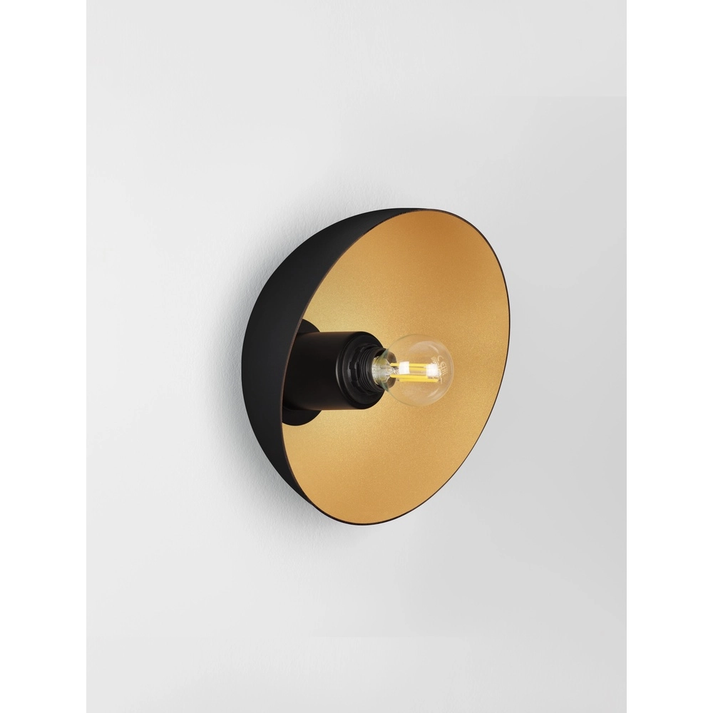 Design-Wandleuchte Onia schwarz mit gold Lyora 5212017458179