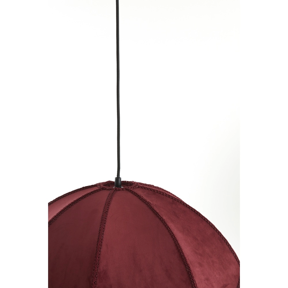 Pendellampe Malacia Ø 60cm – Samt-Bordeaux Light & Living 8717807759292