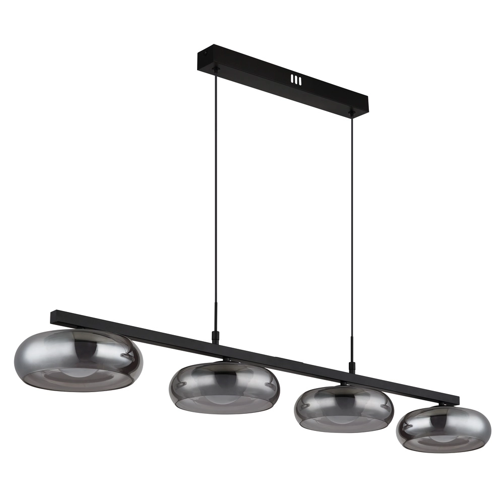 Design-Pendellampe Carlene 4-Licht Schwarz Globo 9007371569182
