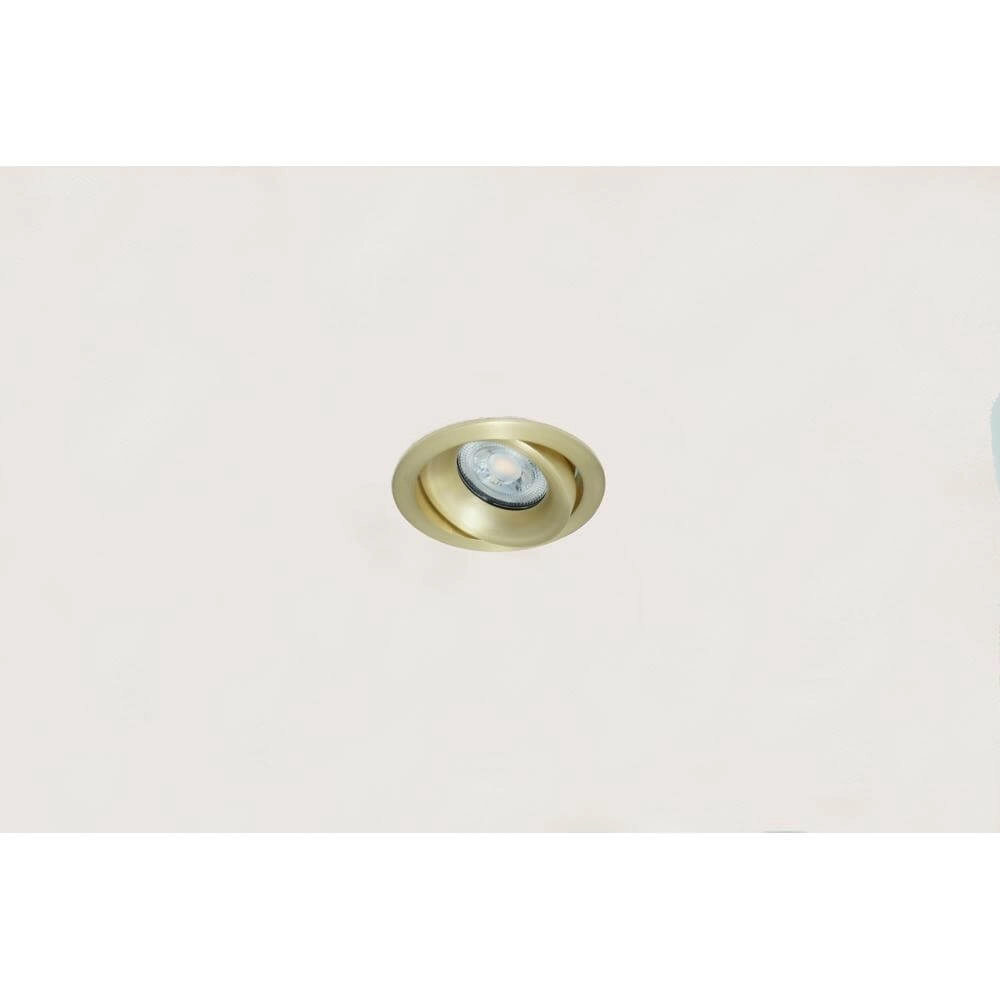 Runder Einbaustrahler Alice mattes Gold Artdelight 8720701100381