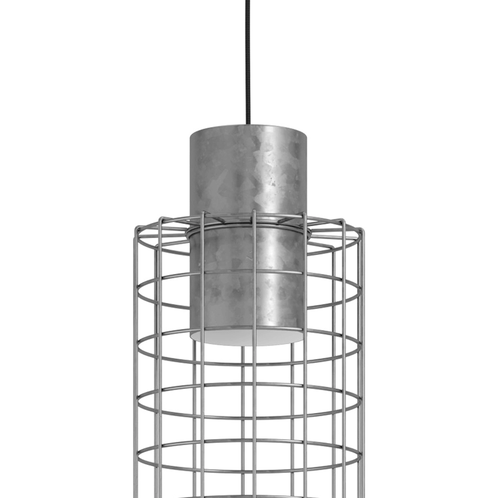 Graue Drahtlampe Milligan Ø 20cm Eglo 9002759436476