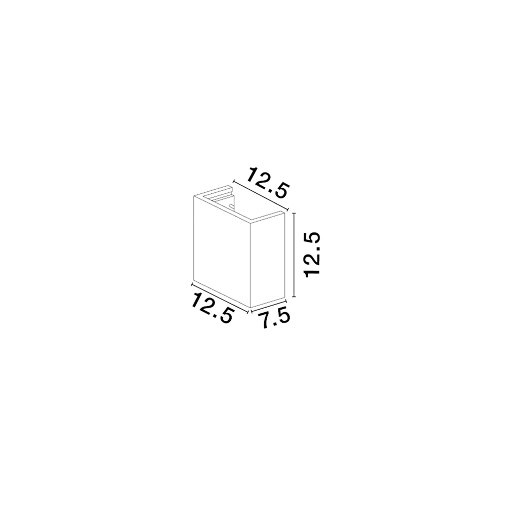 Quadratische Wandleuchte Sensia weiß 12,5cm Lyora 5212017479259