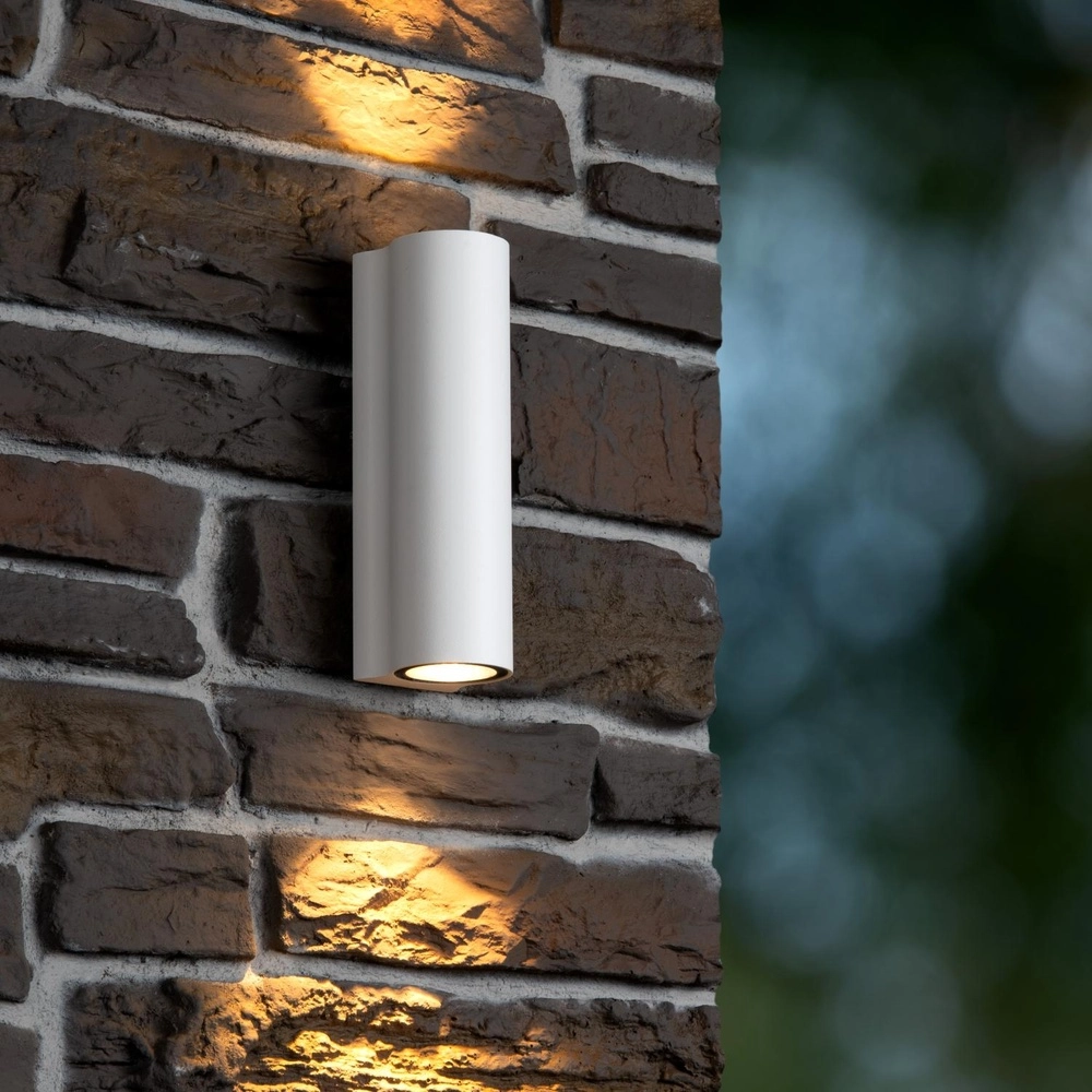 Design-Wandlampe Akra Weiße IP54 auf und ab Lucide 5411212334053
