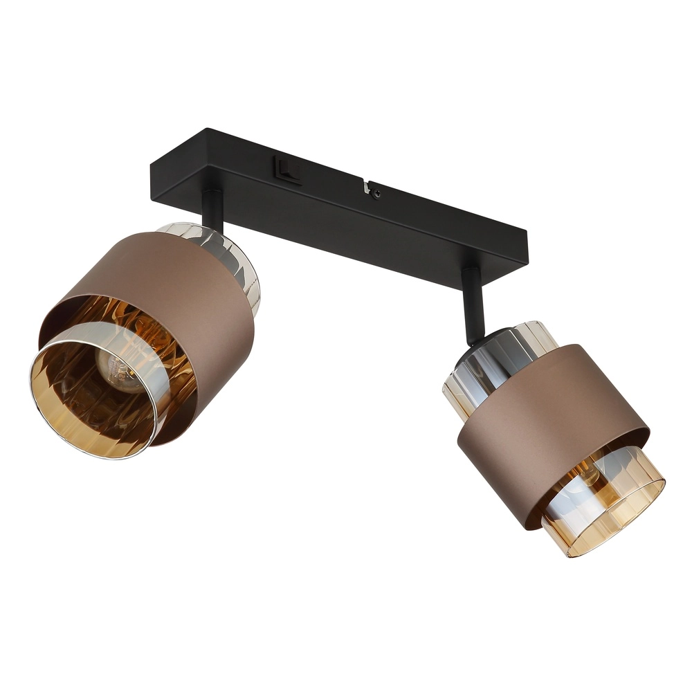 Design-Deckenlampe Milley 2-Licht Schwarz Globo 9007371583348