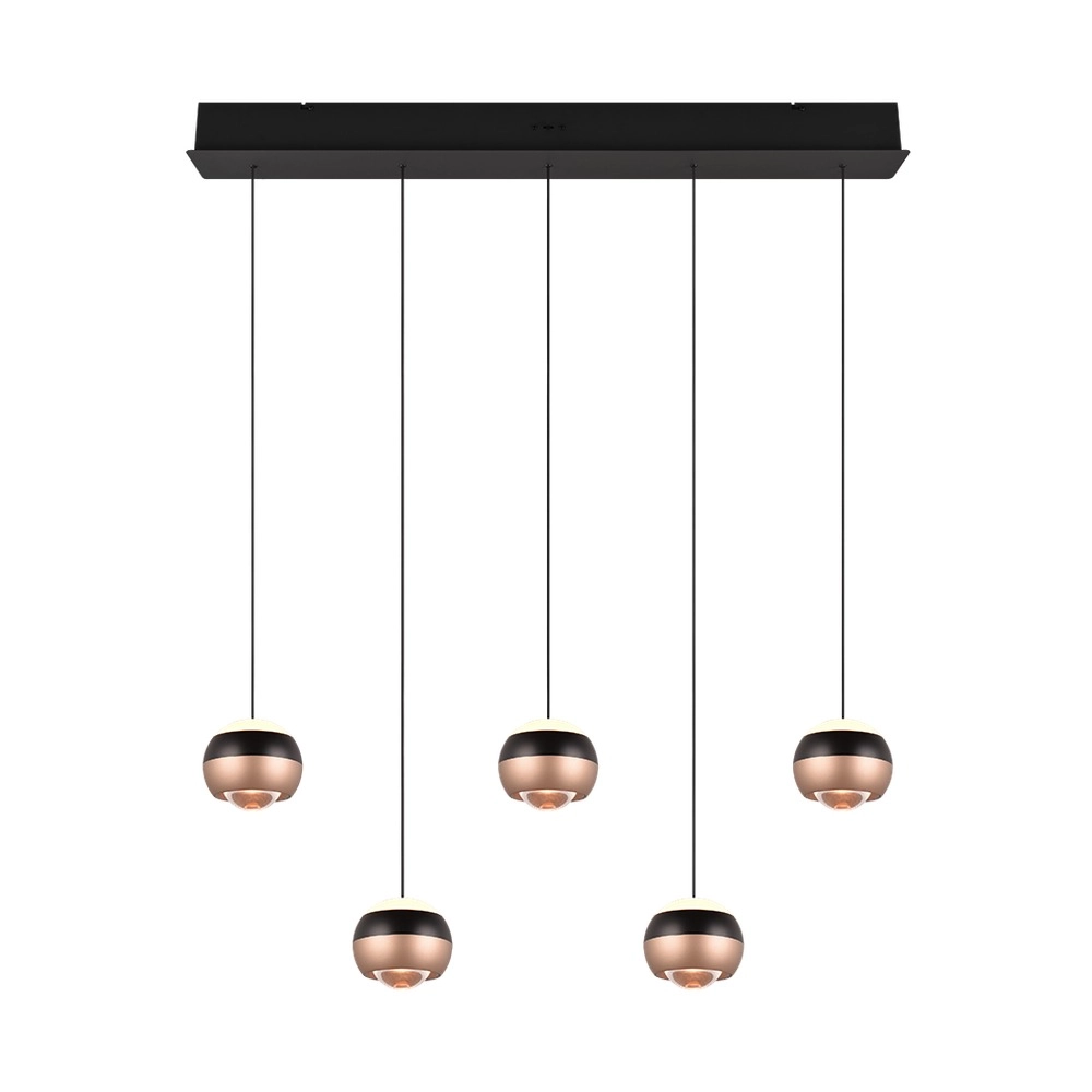 Design-Pendellampe Orbit 5-Licht-Geraden Trio 4017807578843