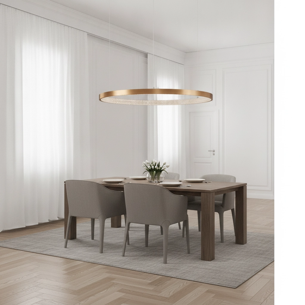 Pendelleuchte Preston gold Ø 100cm