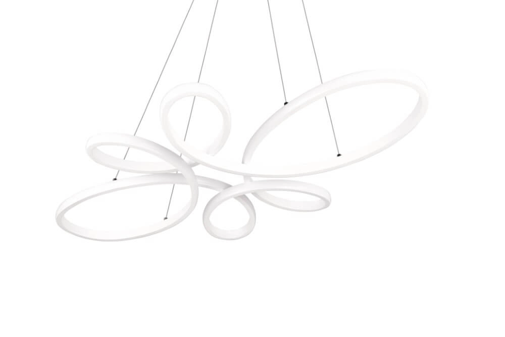 Design-Hängelampe Fly Weiß Trio 4017807600919