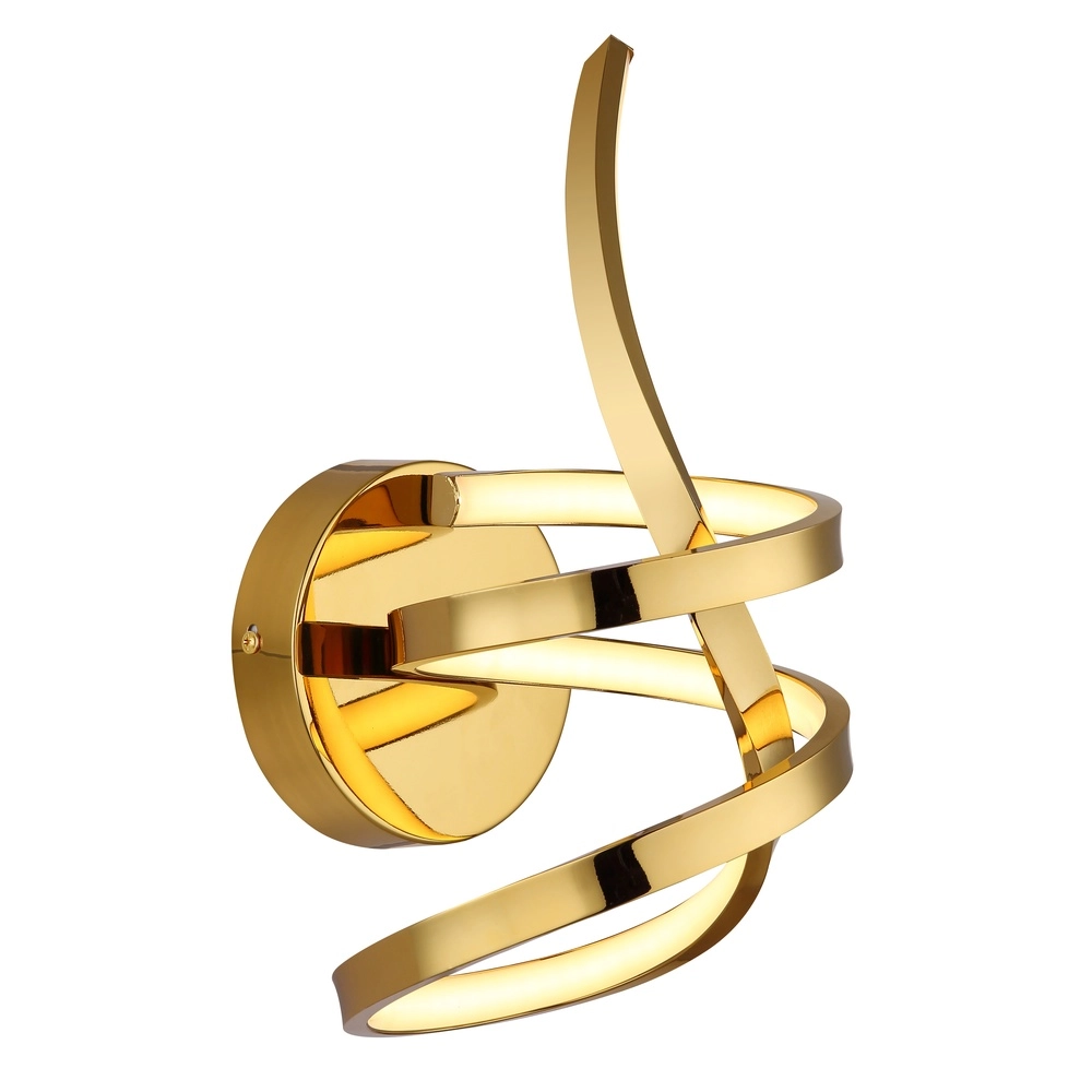Curl-Wandlampe Iduna Gold