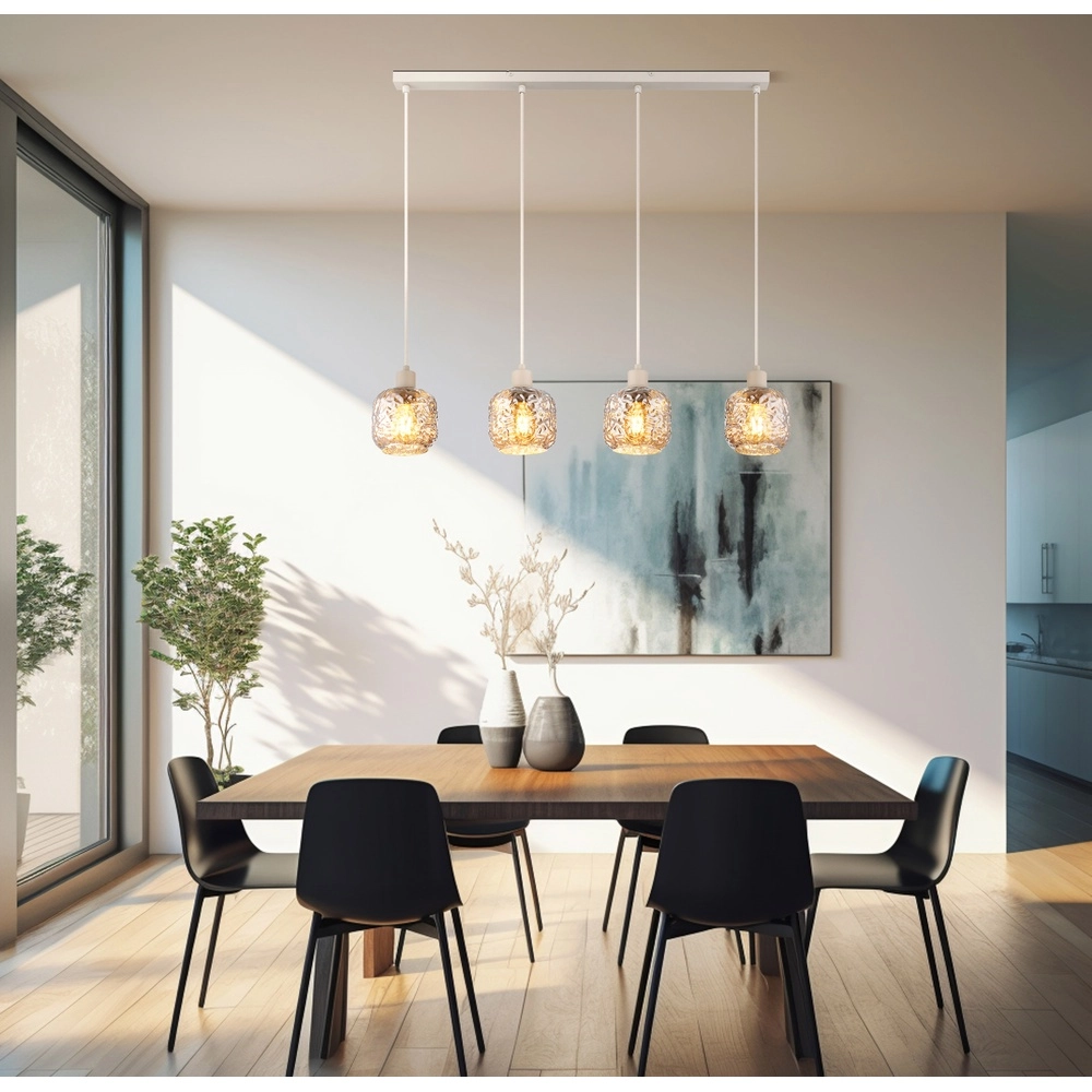 4-Licht Pendellampe Antonio Sandbraun Globo 9007371578726