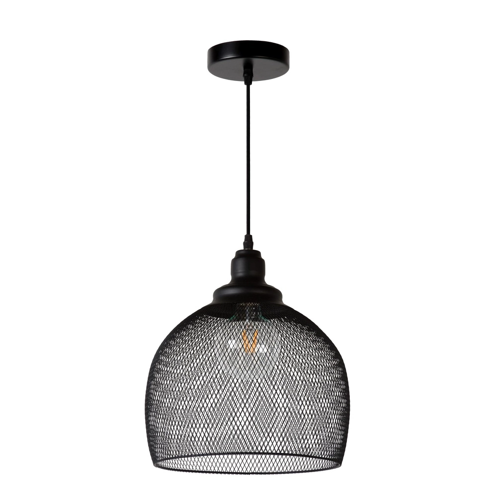 Netz-Pendellampe Mesh Ø 28 cm schwarz