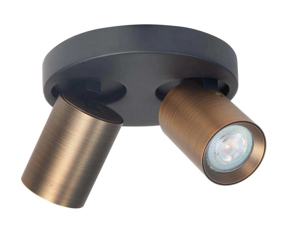 Aufputz-Spot Oliver 2-flammige Bronze