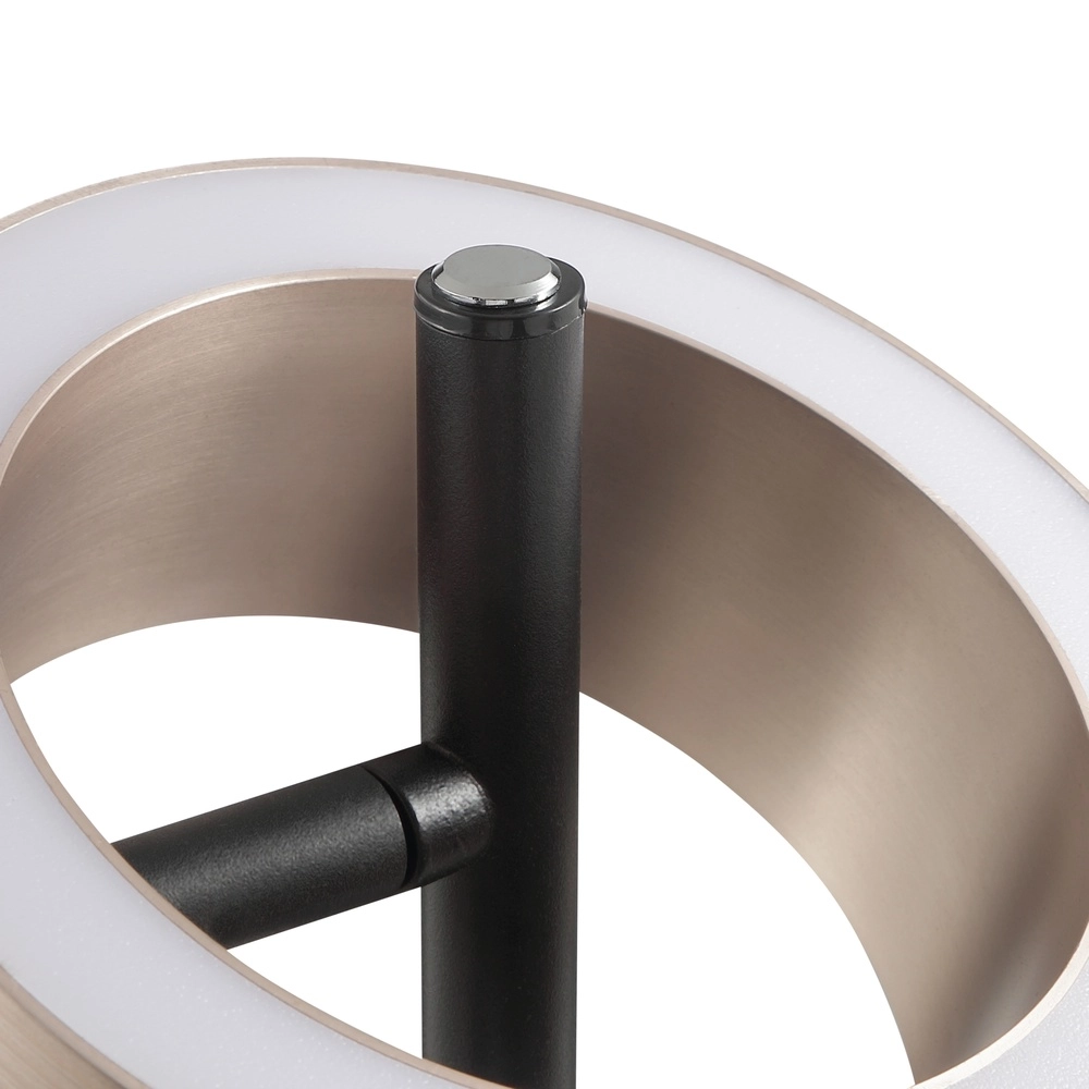 Design-Stehlampe Axion Schwarz mit Braun Brilliant 4004353477171