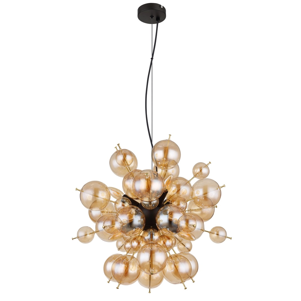Einzigartige Pendellampe Udo Bernsteinglas Ø 55 cm Globo 9007371446643