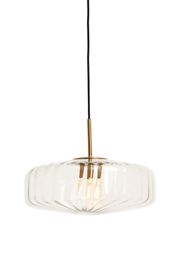 Pendelleuchte Pleat gold Ø40cm Light & Living 8717807687823