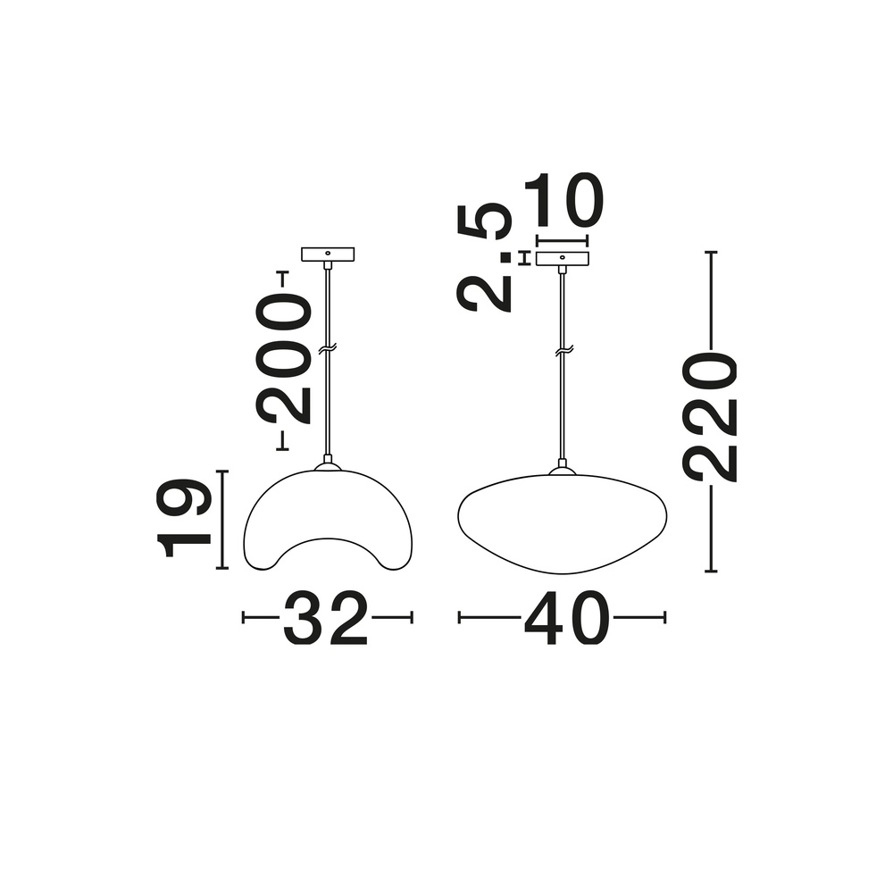 Moderne Pendellampe Bambel Weiß Lyora 5212017495785