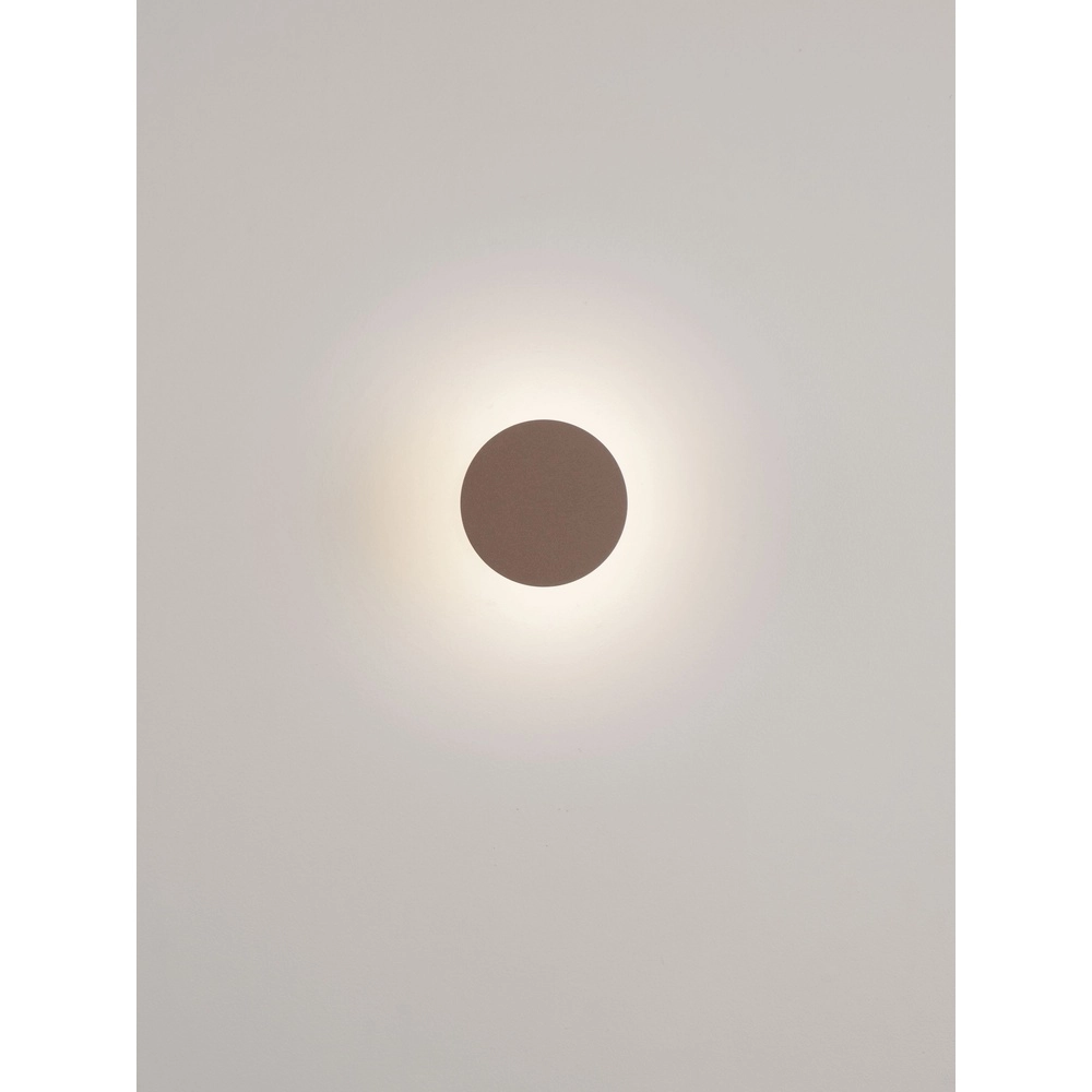 Design-Wandlampe Gong Rostbraun