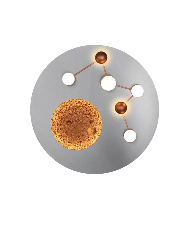Designer-Deckenleuchte Zodiac grau Trio 4017807580952