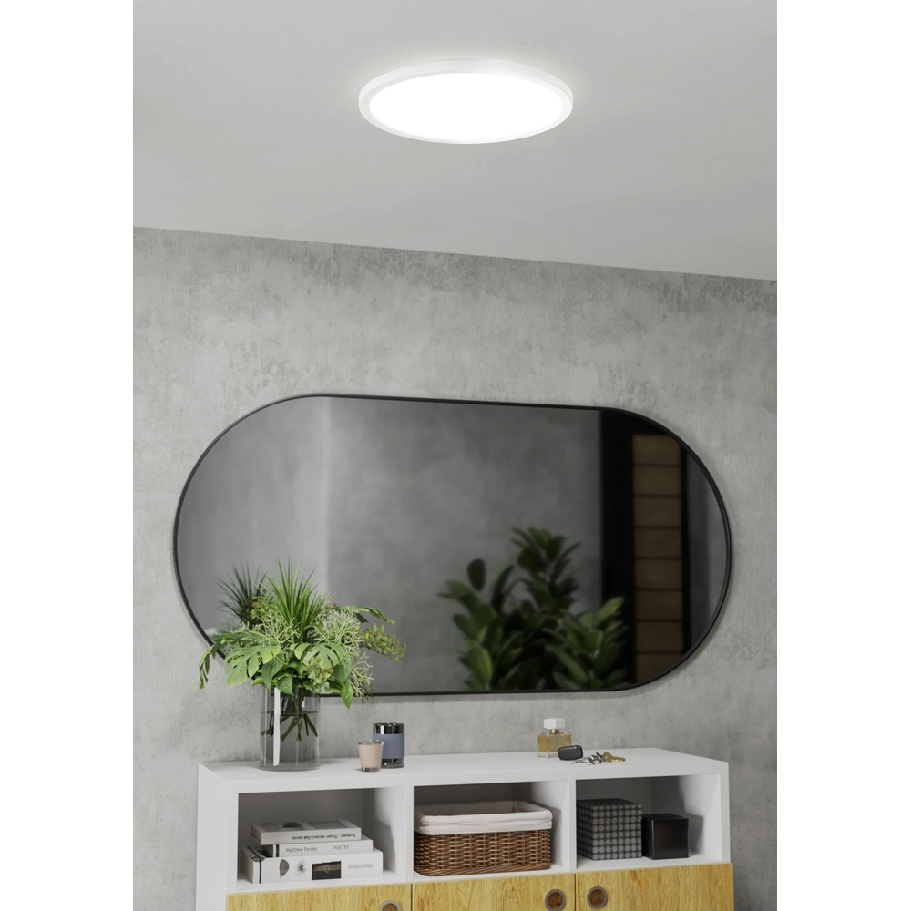 Badezimmerlampe mit Fernbedienung Rovito-R rund - weiß - Ø 38,9 cm Eglo 9008606330027