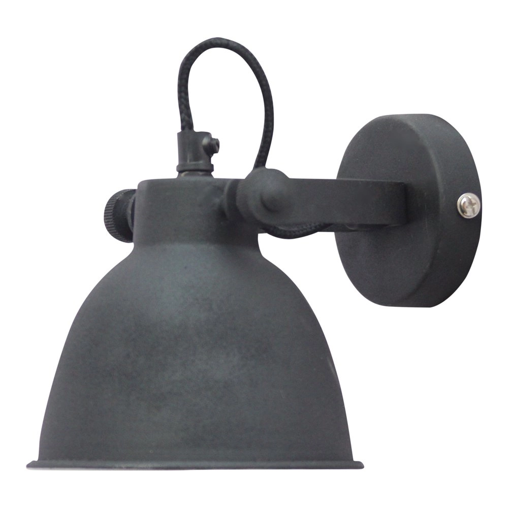 Wandlampe Industrial Vintage schwarz
