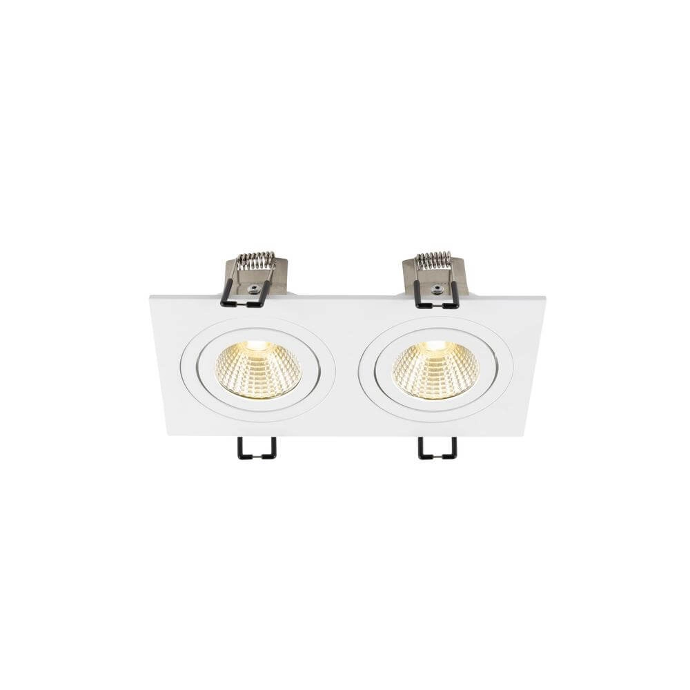 Weißer Einbaustrahler New Tria 155 2x LED 3000K SLV 4024163297066